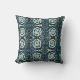 Mandala-Wurfs-Kissen 41 x 41 cm Blau Kissen