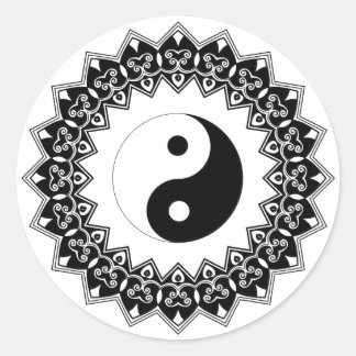 Mandala Yin Yang Large Sticker