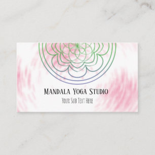 Mandala Yoga Business Card Visitenkarte