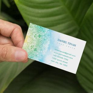 Mandala Yoga Meditation Visitenkarte