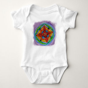 Mandala Zeichnend Baby Jersey Bodysuit Baby Strampler