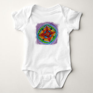 Mandala Zeichnend Baby Jersey Bodysuit Strampler