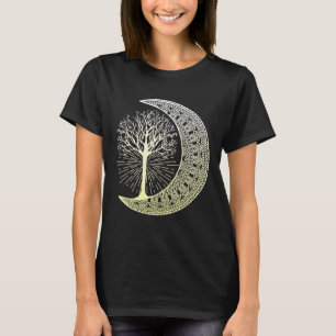 Mandala Zen Buddhismus Baum Tattoo Yoga Meditation T-Shirt