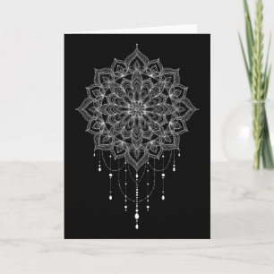 Mandala Zen Kunst Botanische Sukkulente Spirituell Karte