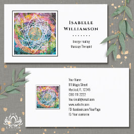 Mandala Zen Reiki Yoga Massage Sacro Spirituelle Visitenkarte