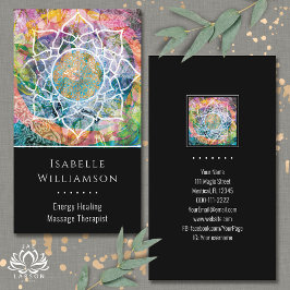 Mandala Zen Reiki Yoga Massage Sacro Spirituelle Visitenkarte