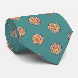 Mandala Zigzag Muster Krawatte