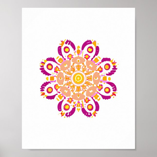 Mandala Zoom Spielzeug Poster (Vorne)