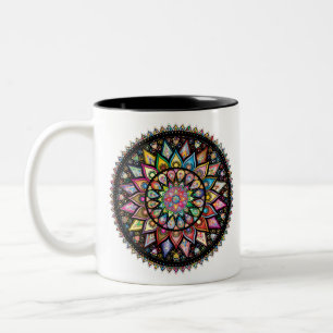 Mandala Zweifarbige Tasse