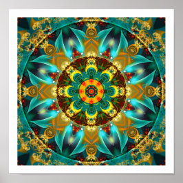 Mandalas aus der Tiefe der Liebe 26 Print Poster