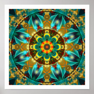 Mandalas aus der Tiefe der Liebe 26 Print Poster