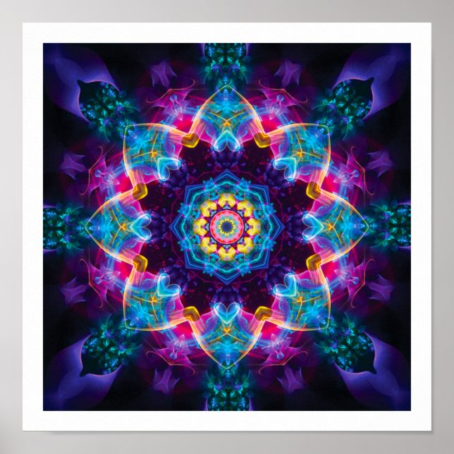 Mandalas aus der Tiefe der Liebe 30 Print Poster (Vorne)