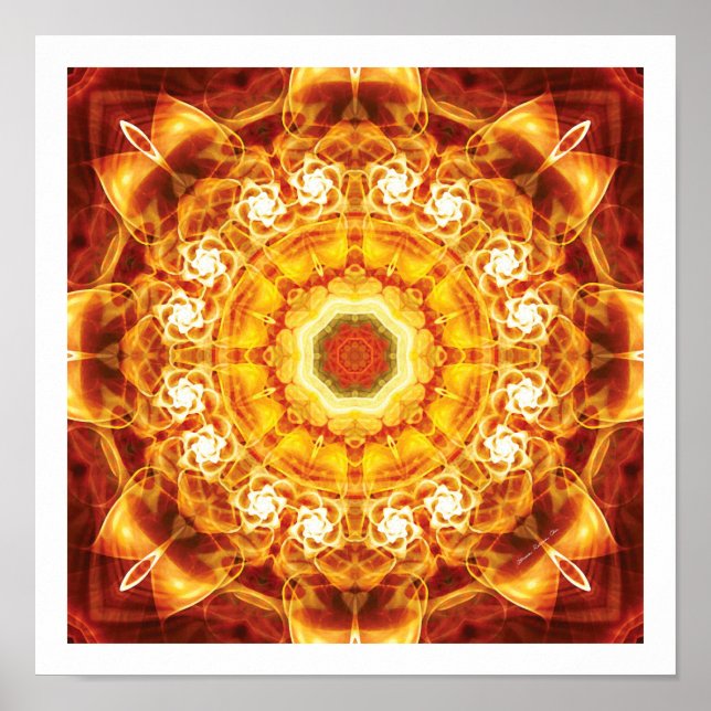 Mandalas aus der Tiefe der Liebe 5 Print Poster (Vorne)