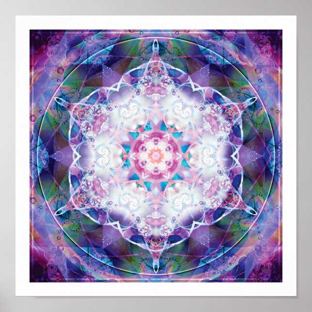 Mandalas aus der Tiefe der Liebe 7 Print Poster (Vorne)