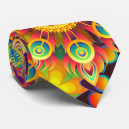 Mandalas bunt abstrakt krawatte