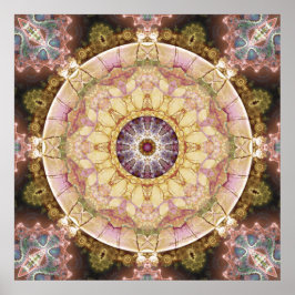 Mandalas des 2-Posters des Herzens der Veränderung Poster