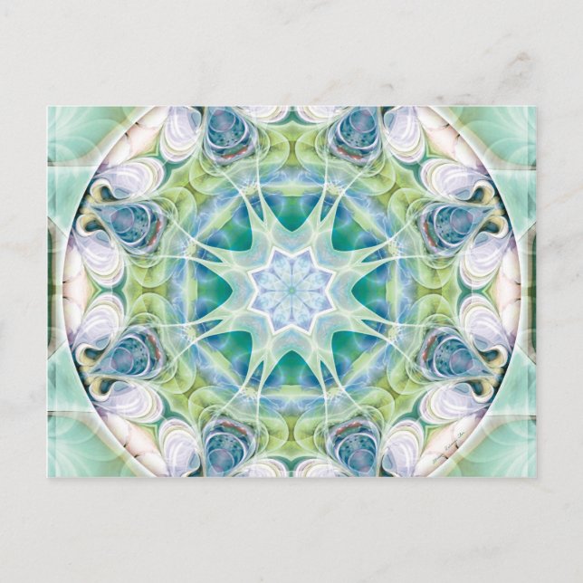 Mandalas des Herzens der Freiheit 12 Postkarte (Vorderseite)