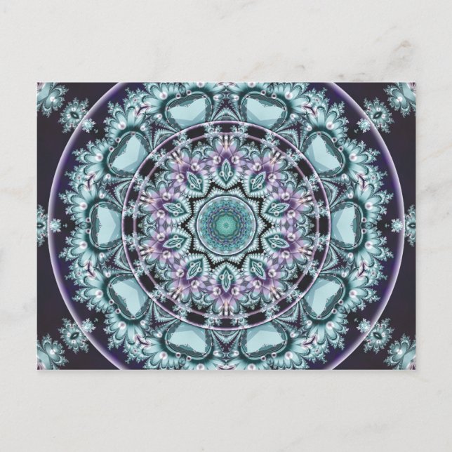 Mandalas des Herzens der Freiheit 4 Postkarte (Vorderseite)