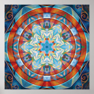 Mandalas des Verzeihens und gibt Plakat 19 frei