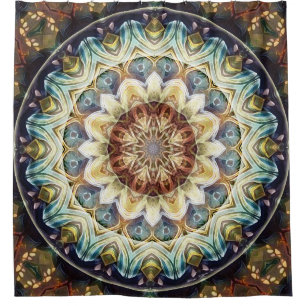 Mandalas für Zeiten des Duschvorhangs des Duschvorhang