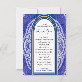 Mandalas in gemischtem Niederländisch - Vielen Dan RSVP Karte