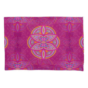 Mandalas in gemischten Pinselfarben wiederholen Mu Kissenbezug