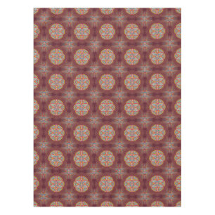 Mandalas mit gemischten Maroon-Wiederholmustern Tischdecke