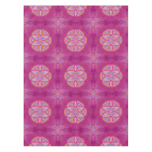 Mandalas mit rosa gemischten Wiederholmustern Tischdecke