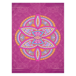 Mandalas mit rosa gemischten Wiederholmustern Tischdecke