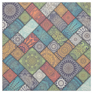 Mandalas quadrieren Rechtecke mit Farbmuster Stoff