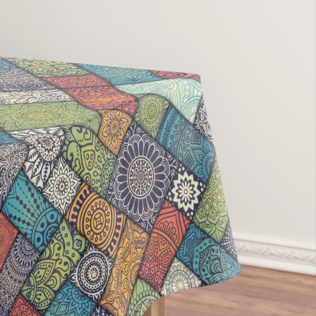 Mandalas quadrieren Rechtecke mit Farbmuster Tischdecke (Beispiel)