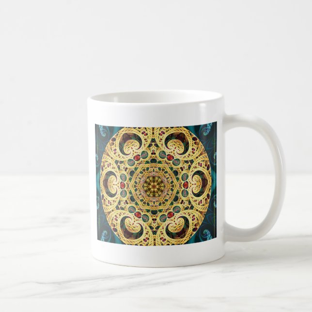 Mandalas vom Herzen der Freiheit 22 Geschenke Tasse (Rechts)
