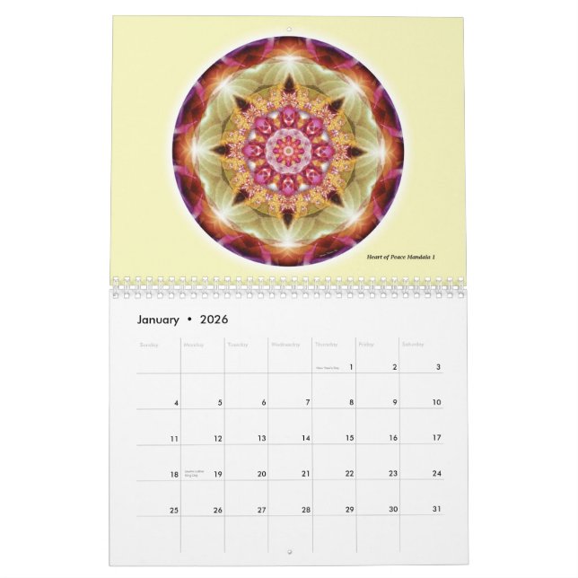 Mandalas vom Herzen Kalenders des Friedens2015 Kalender (Jan 2026)