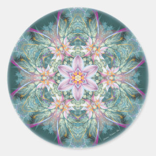 Mandalas von Verzeihen und von Freigabe 28 Runder Aufkleber