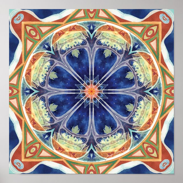 Mandalas von Verzeihung und Release 8 Poster (Vorne)