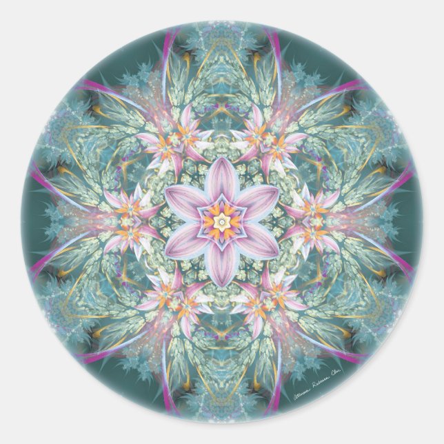 Mandalase der Vergebung und Veröffentlichung 28 Runder Aufkleber (Vorderseite)