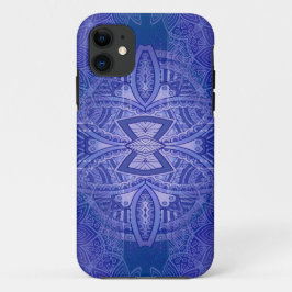 Mandalase für das klassische blaue Wiederholdesign Case-Mate iPhone Hülle
