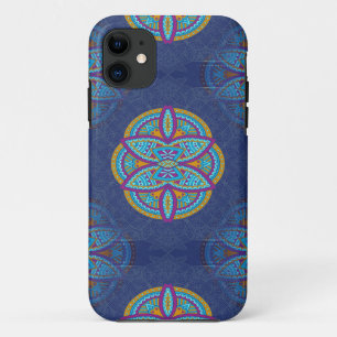 Mandalase für Navy Blue-Wiederholungsdesign Case-Mate iPhone Hülle