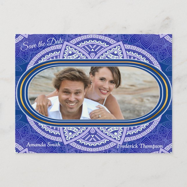 Mandalase in gemischtem Niederländisch Ankündigungspostkarte (Vorderseite)