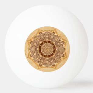 Mandalase, zodiaktisch, verziert, Vintag. Tischtennisball