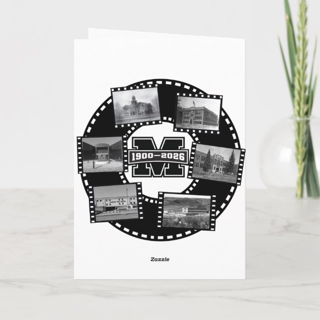 Mandan All Class Reunion Card Feiertagskarte (Rückseite)