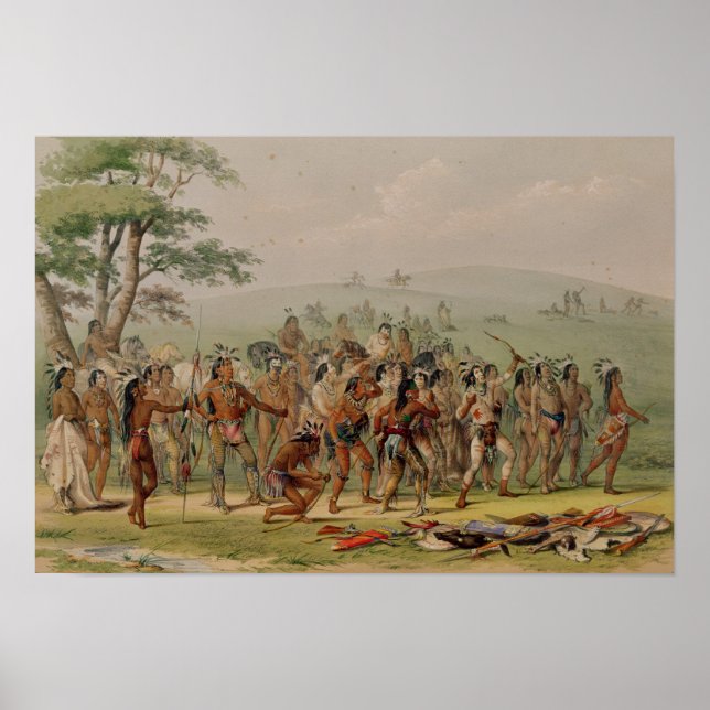 Mandan Archery Contest, c.1832 Poster (Vorne)