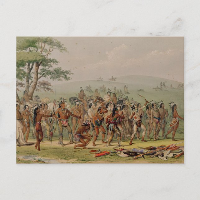 Mandan Archery Contest, c.1832 Postkarte (Vorderseite)