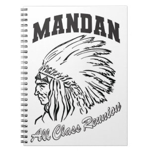 Mandan Braves Treffen aller Klassen Notizbuch Notizblock