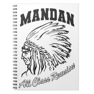 Mandan Braves Treffen aller Klassen Notizbuch Notizblock