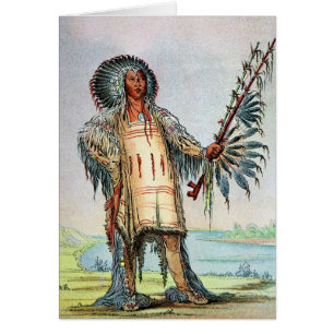 Mandan indisches Ha-Na-Tah-Muah, Wolfleiter