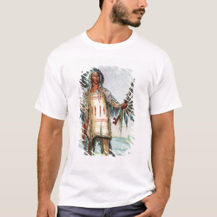 Mandan indisches Ha-Na-Tah-Muah, Wolfleiter T-Shirt