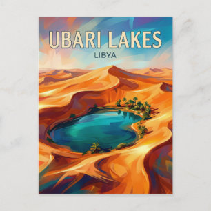 Mandara-See, Ubari-Sandmeer Libyen Postkarte