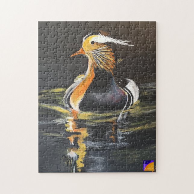 Mandarin Duck Art Puzzle (Vertikal)