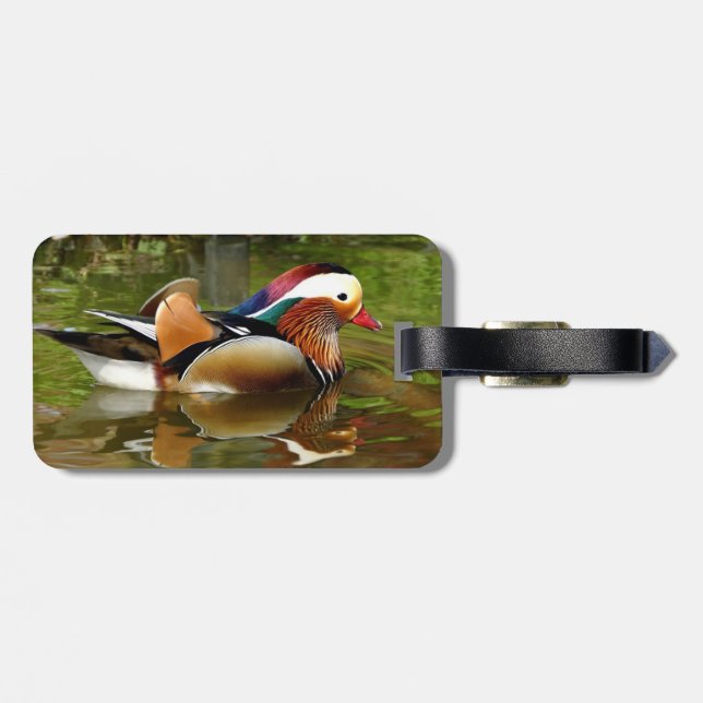 Mandarin Duck Gepäckanhänger (Rückseite horizontal)